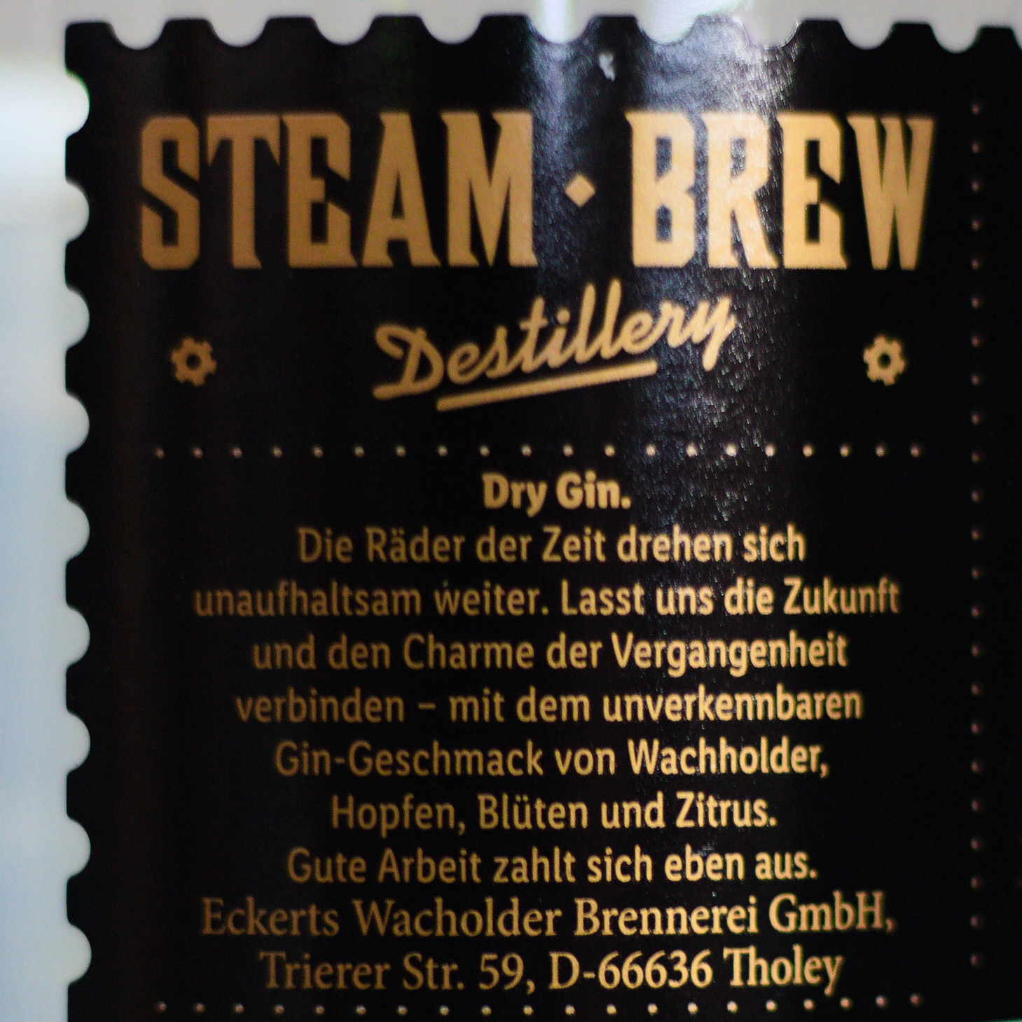 Steam Brew Original Dry Gin – Gin Nerds